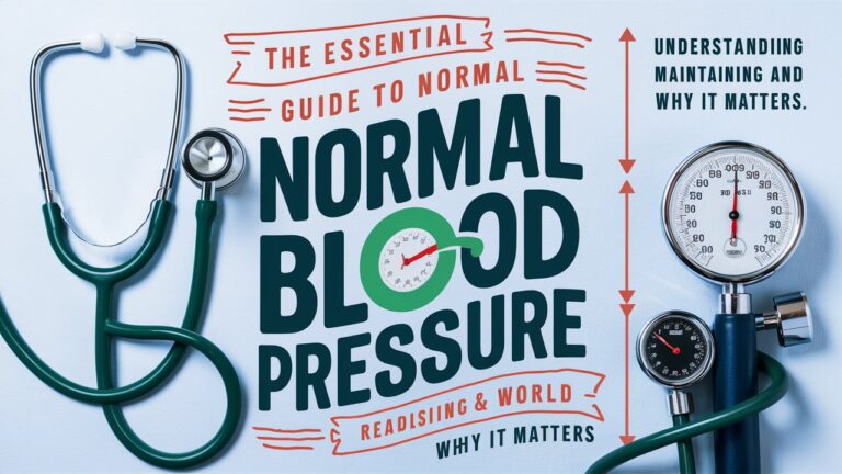 The Essential Guide to Normal Blood Pressure: Understanding Maintaining and Why It Matters